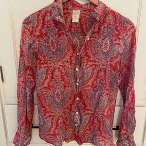 J Crew paisley “The Perfect Shirt”